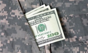 military paycut
